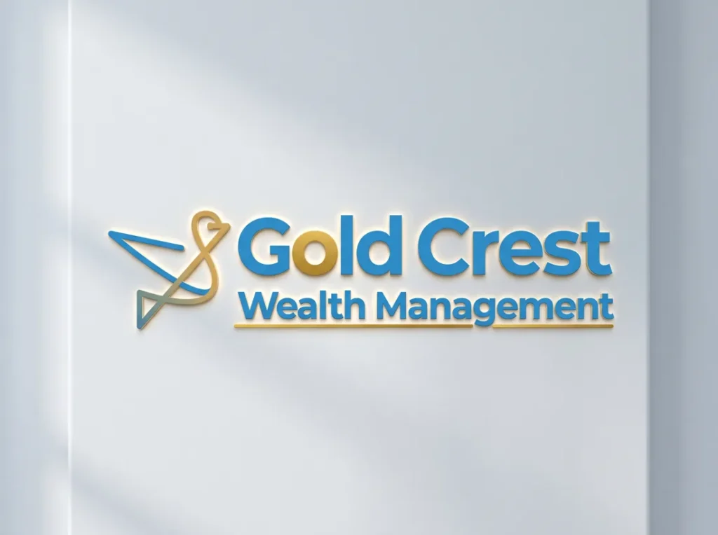 Gold Crest Wealth Management | Logo & Brand Identity | Finance Branding — DESENO portfolio