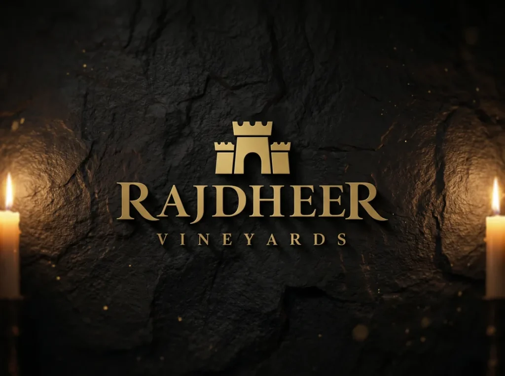 Rajdheer Vineyard | Winery Logo Design | Brand Identity — DESENO portfolio