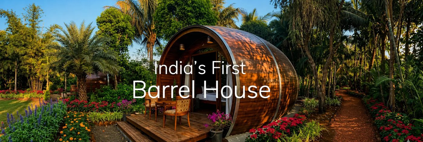 Soma Vine Village barrel house in Nashik
