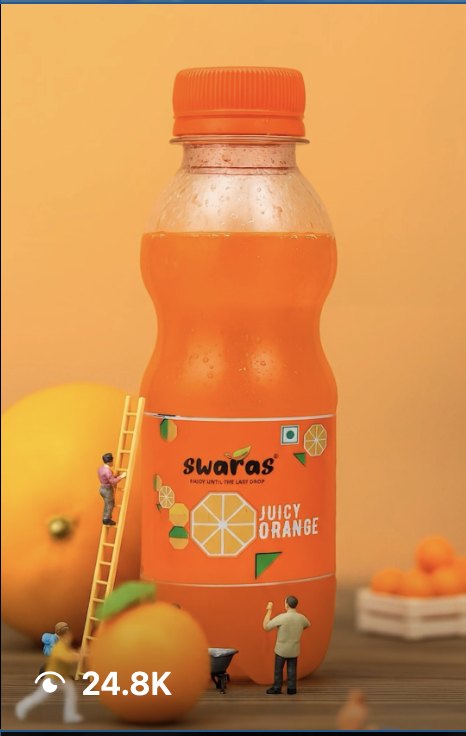 Swaras Juicy Orange Instagram reel that went viral with 24.8K views
