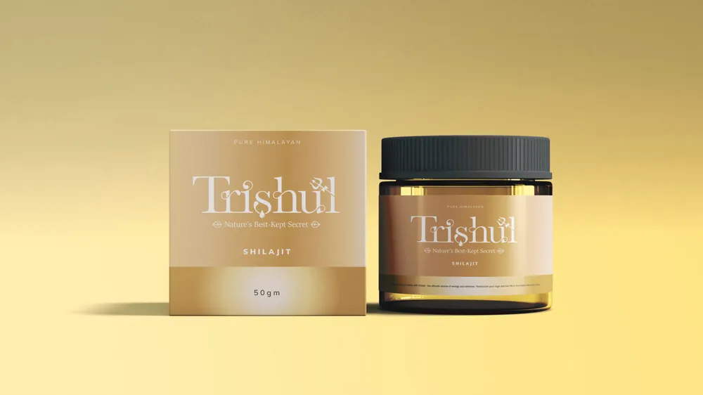 Brand Identity for Himalayan Shilajit Brand Trishul — DESENO portfolio