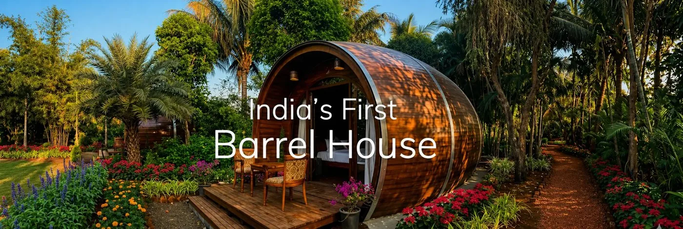 Soma Vine Village barrel house in Nashik