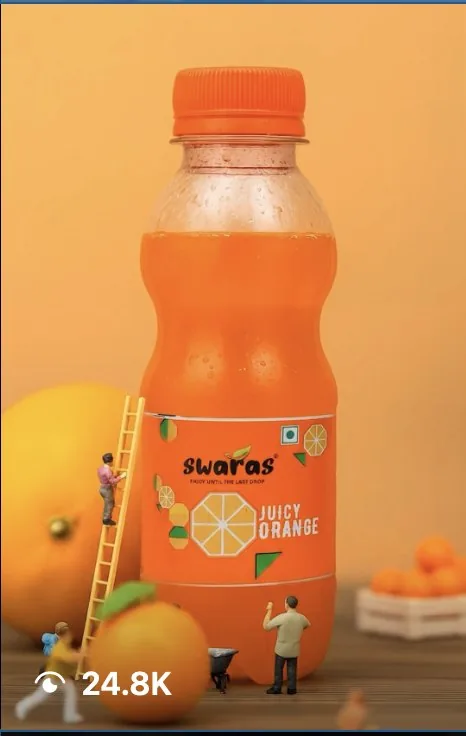 Swaras Juicy Orange Instagram reel that went viral with 24.8K views